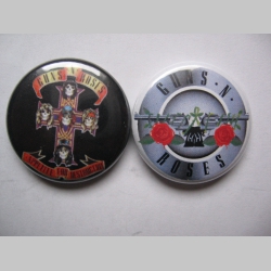 Guns n Roses, odznak 25mm cena za 1ks (počet kusov a konkrétny model napíšte v objednávke do rubriky KOMENTÁR)